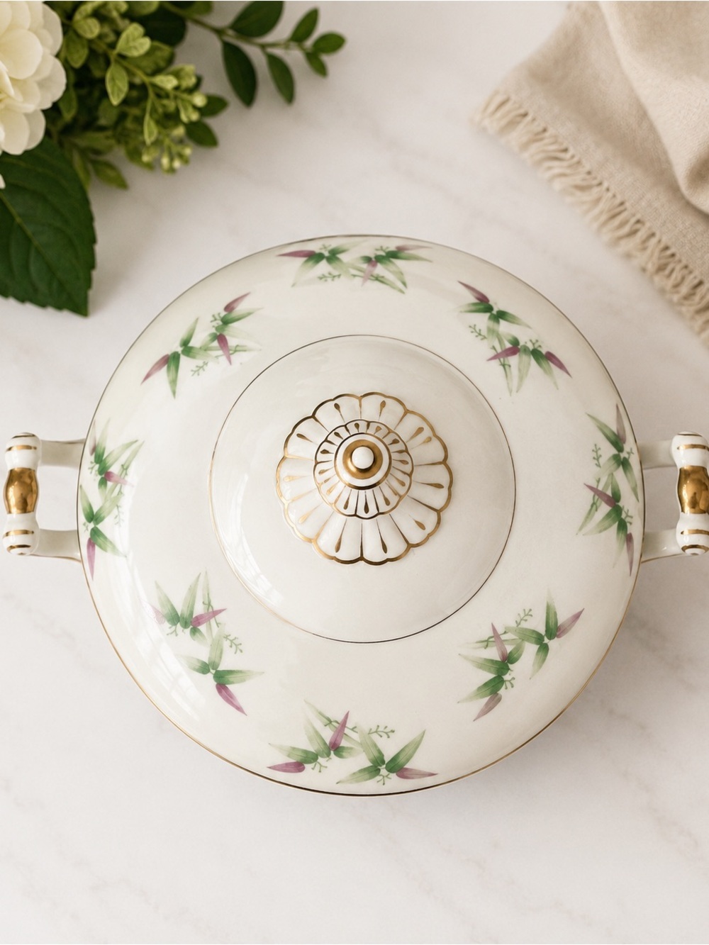 🌸 Vintage Harmony House Mandarin Covered Serving Dish - Picture 2 of 6
